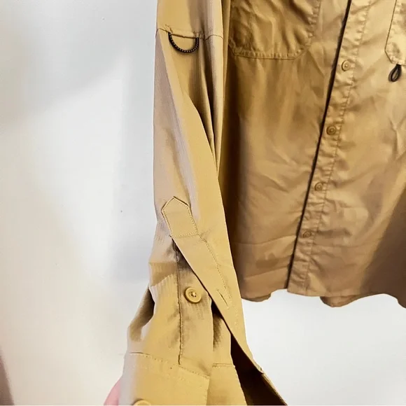 Columbia Tan Lightweight Utility Jacket Omni-Shade - Picture 8 of 14